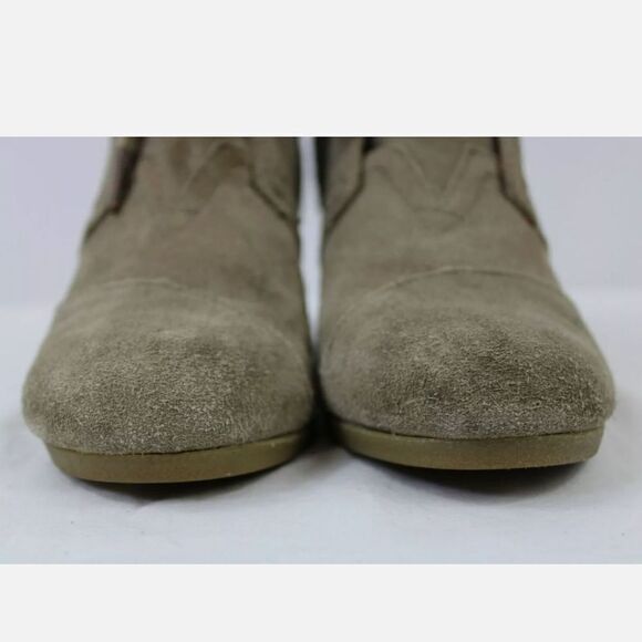 Toms Suede Wedge Lace Up Loafer Sz 7. - Picture 3 of 9